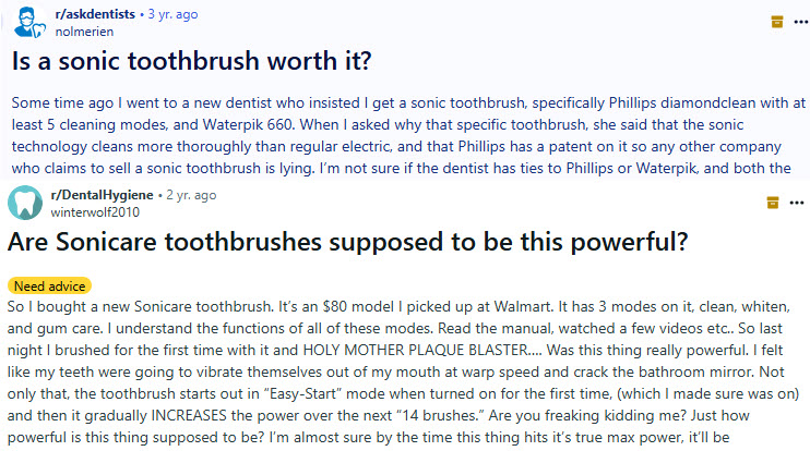 drawbacks of sonic toothbruses