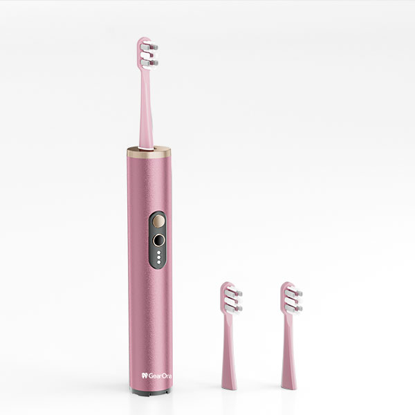 GearOra Portable Retractable Sterilizing Sonic Electric Toothbrush Rose Gold
