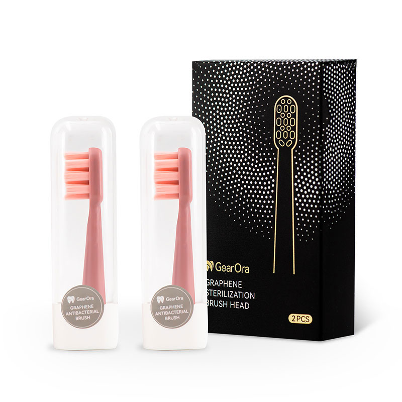 GearOra Graphene Sonic Replacement Heads Rose Gold