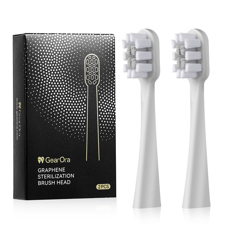 GearOra Graphene Sonic Replacement Heads Silver